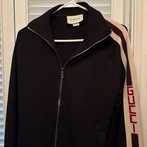 Gucci striped jacket, black XS